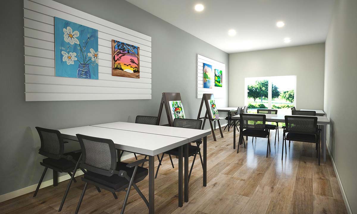 Arts and crafts room