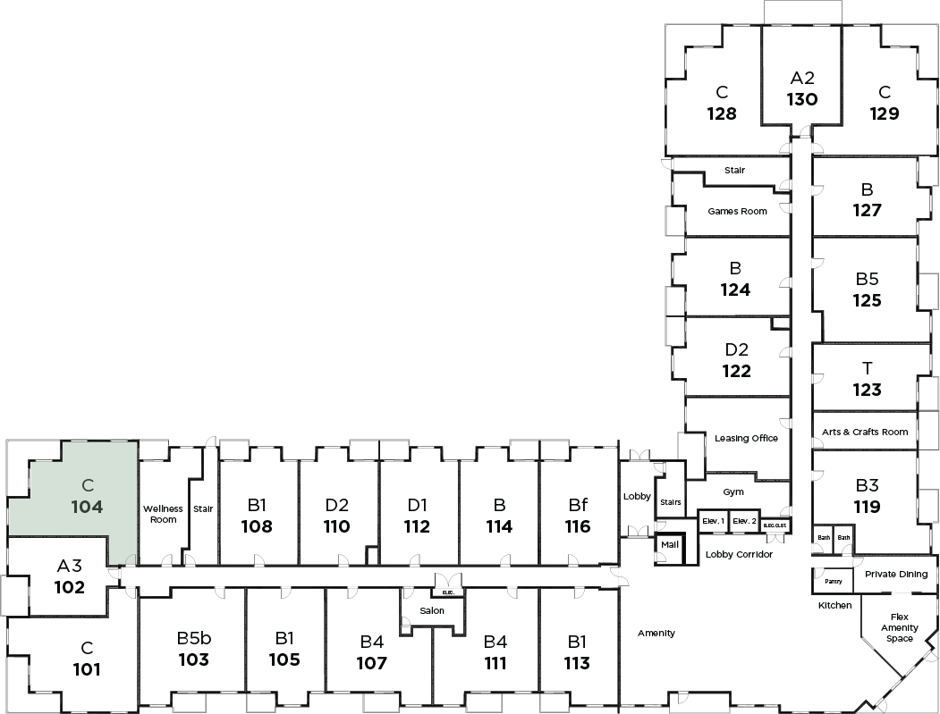 Suite 104 in Parkview