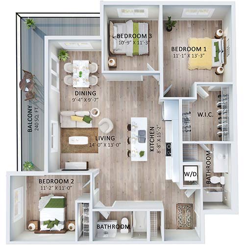 Suite 504 Floorplan