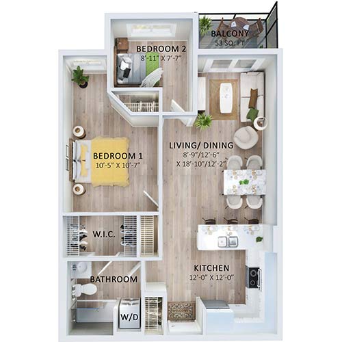 Suite 608 Floorplan