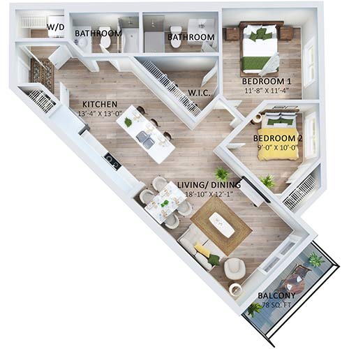 Suite 617 Floorplan