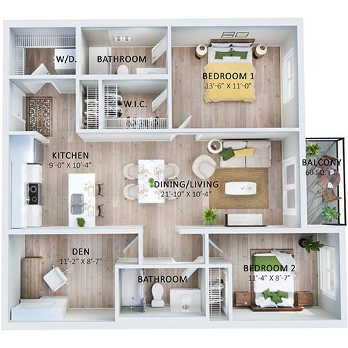Suite 619 Floorplan
