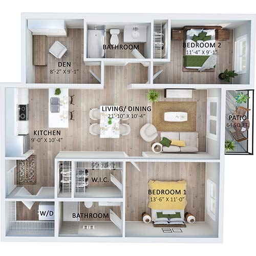 Suite 621 Floorplan
