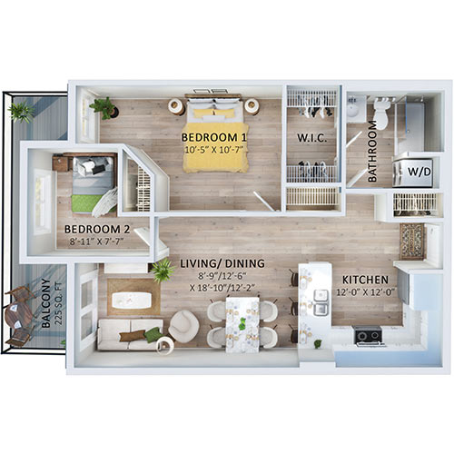 Suite 124 Floorplan