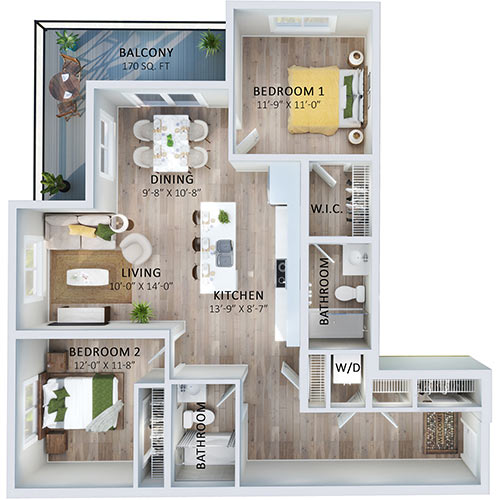 Suite 128 Floorplan