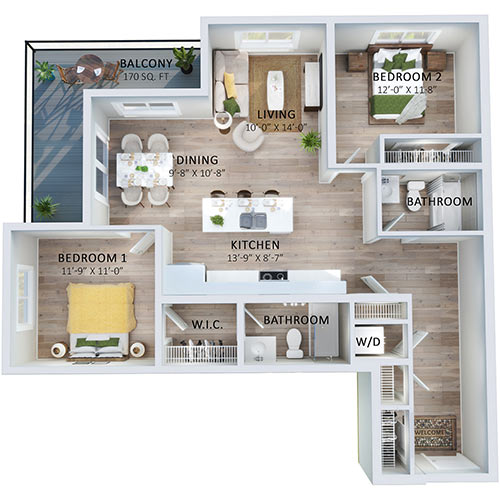 Suite 204 Floorplan