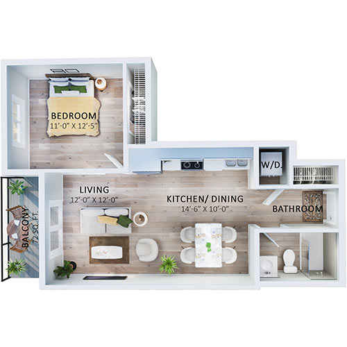 Suite 326 Floorplan