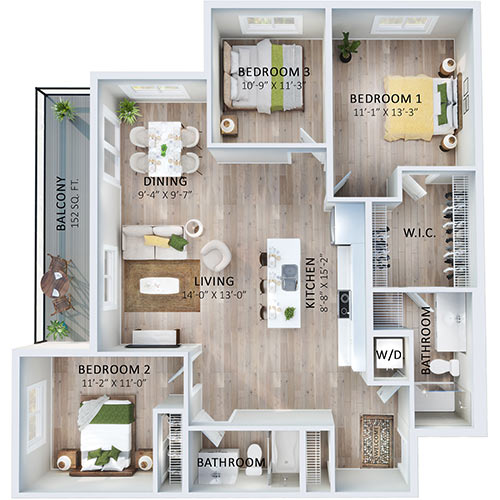 Suite 504 Floorplan