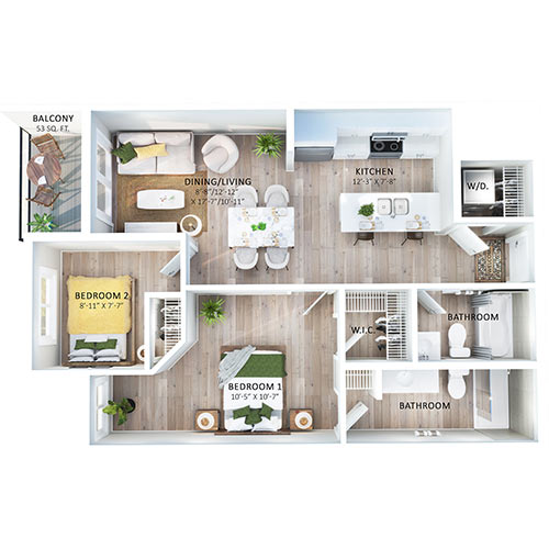 Suite 616 Floorplan