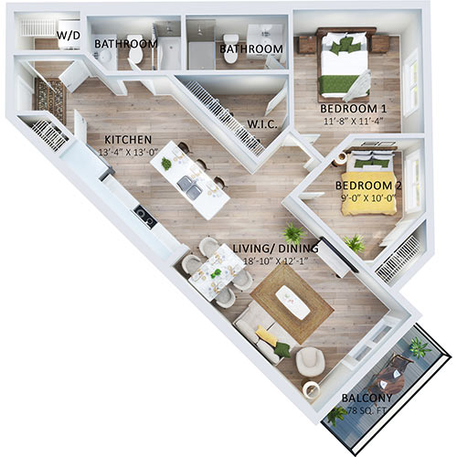 Suite 617 Floorplan