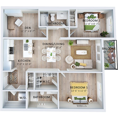Suite 621 Floorplan